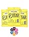 Legato Acoustic Guitar Strings Set (3 Pack) Phosphor Bronze 75/25 Normal Light 11-52 with 6 Assorted Picks Bundle for Acoustic and Electric Acoustic Guitars