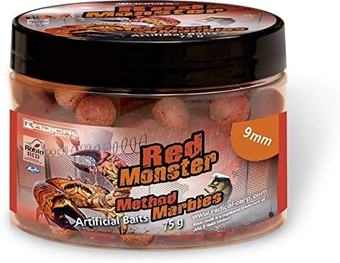 Radical Fishing Method Marbles Red Monster Ø9mm 75g, 9 mm