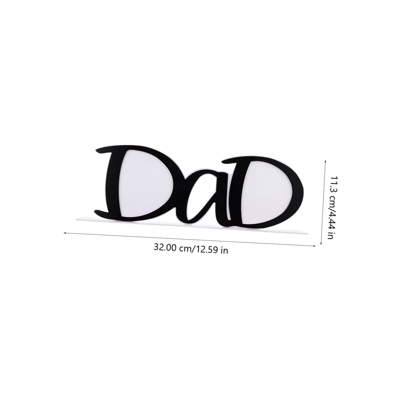 Alipis 2 Pz Cornici per foto per la festa del papà ornamento da scrivania per la festa del papà foto della lettera acrilico light Home decor cornice regalo di papà Forniture per la casa