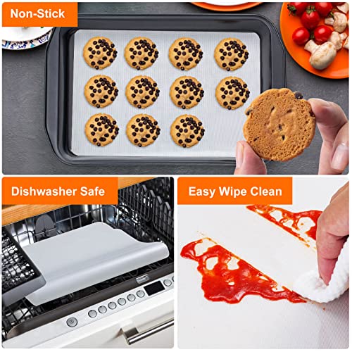 Silicone Baking Mat Roll -16In X 10Ft Non Stick Heat Resistant Food Grade Baking Mats, No Slip Reusable Freeze Dryer Mat,Pastry Mat,Countertop Protector Mat, Washable Oil-Proof  Refrigerator Liners #TOP2
