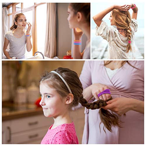72 Pcs Seamless High Elastic Cotton Hair Ties For Ponytail Bun Pigtail, Perfect For Thick Hair Women Girls #TOP6