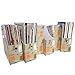 Evelots Set of 6 Magazine File Holders Desk Organizer, File Storage with Labels, Cat Pattern (5325)