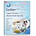 Laser Waterslide Decal Paper WHITE 20 Sheets Package