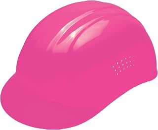 ERB 19115 Hi Viz Pink 67 Bump Cap, Pinlock Adjustment, 4-Point Plastic Suspension, 6.5" x 7.75"