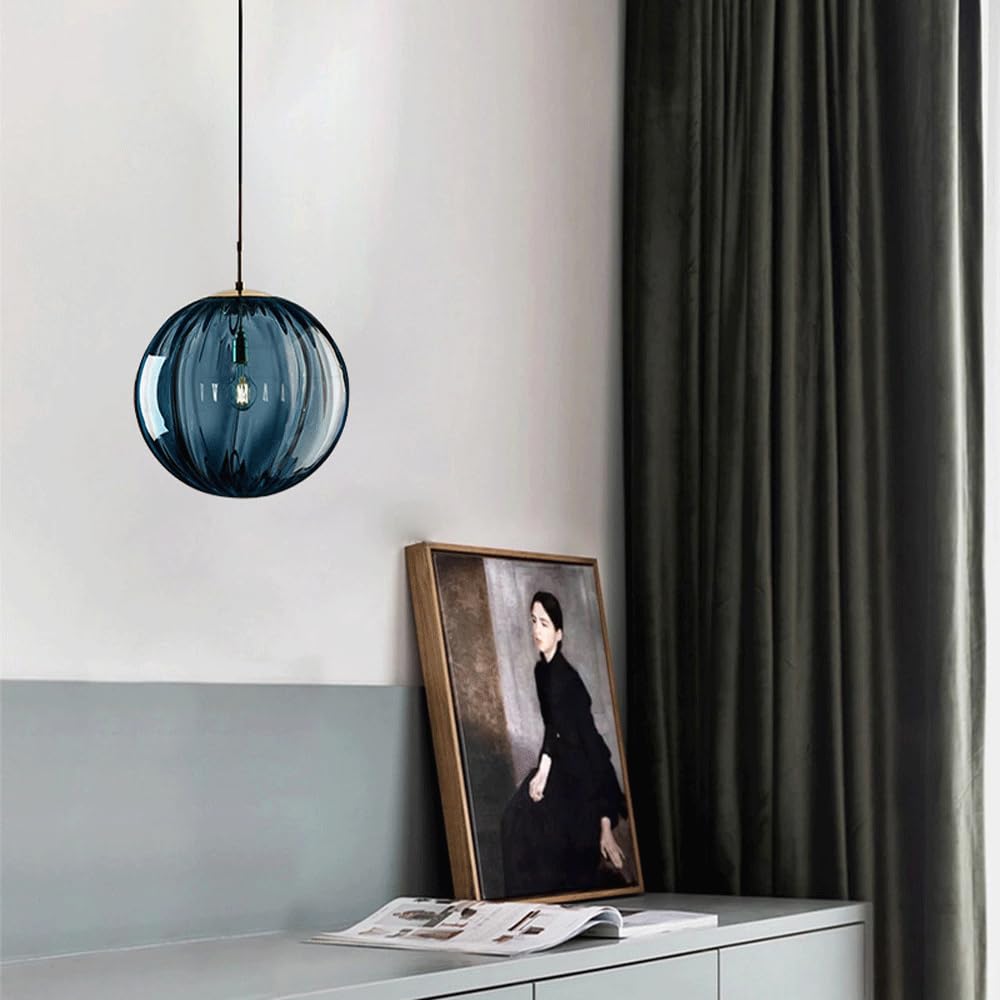 TCHAU Moderna base in rame colore paralume sospensione illuminazione E27 lampade a sospensione lampadario lampada sfera di vetro lampada a sospensione lampada da soffitto luce interna ristorante lampa