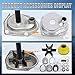 817275Q05 Upper Water Pump Repair Kit Compatible with 1991-2021 Mercury MerCruiser Alpha 1 Gen 2 Drives 200HP 225HP 250HP and Vazer Drives Water Pump Impeller Replaces 817275A4