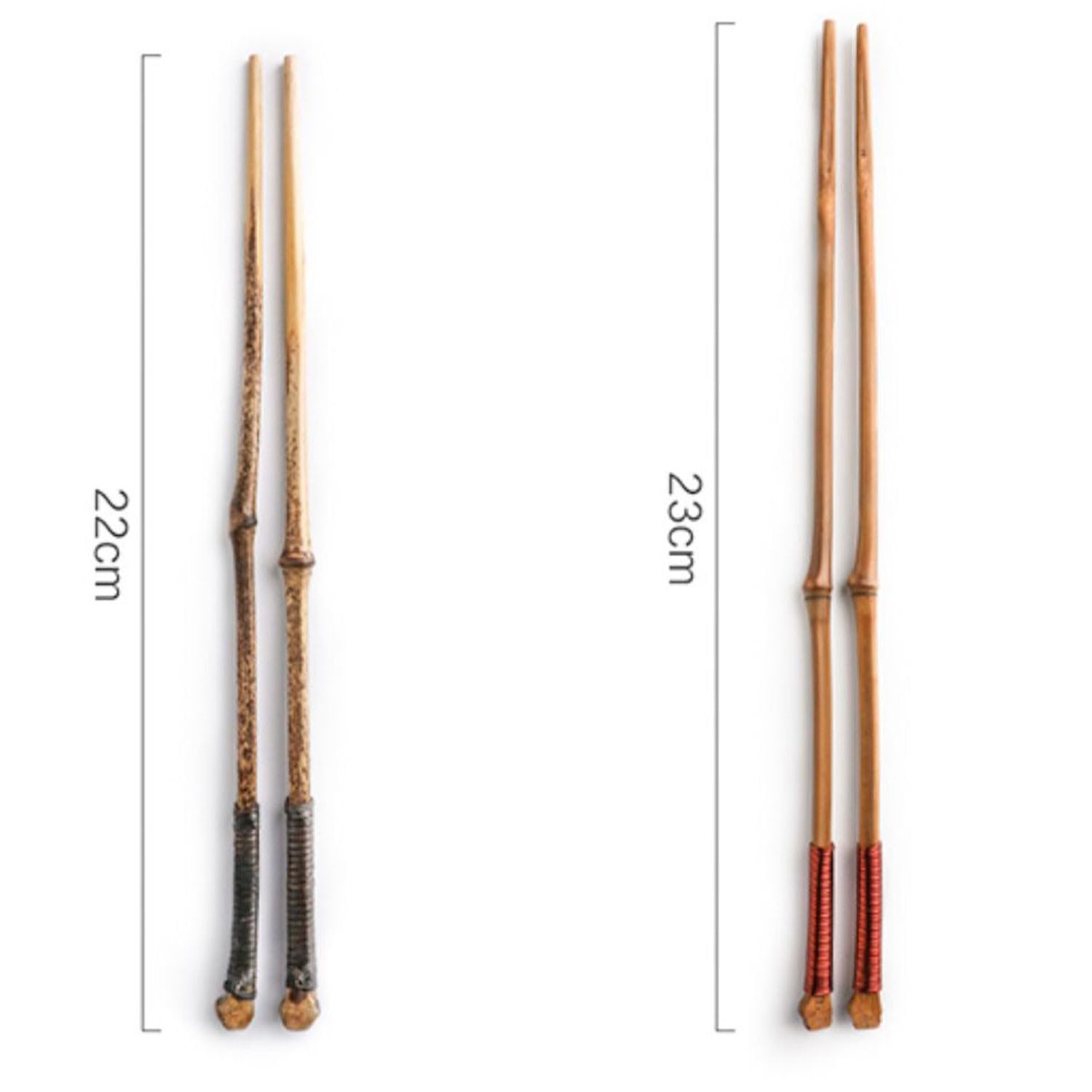 Bacchette, Bacchette di Legno, Bacchette di bambù, Bacchette Appuntite per Famiglie, Bacchette di bambù Riutilizzabili(B 5 Coppie)