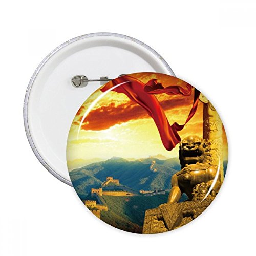 Ruban broches rondes pour customisation de veste et sac, accessoires de mode 5 pcs XL