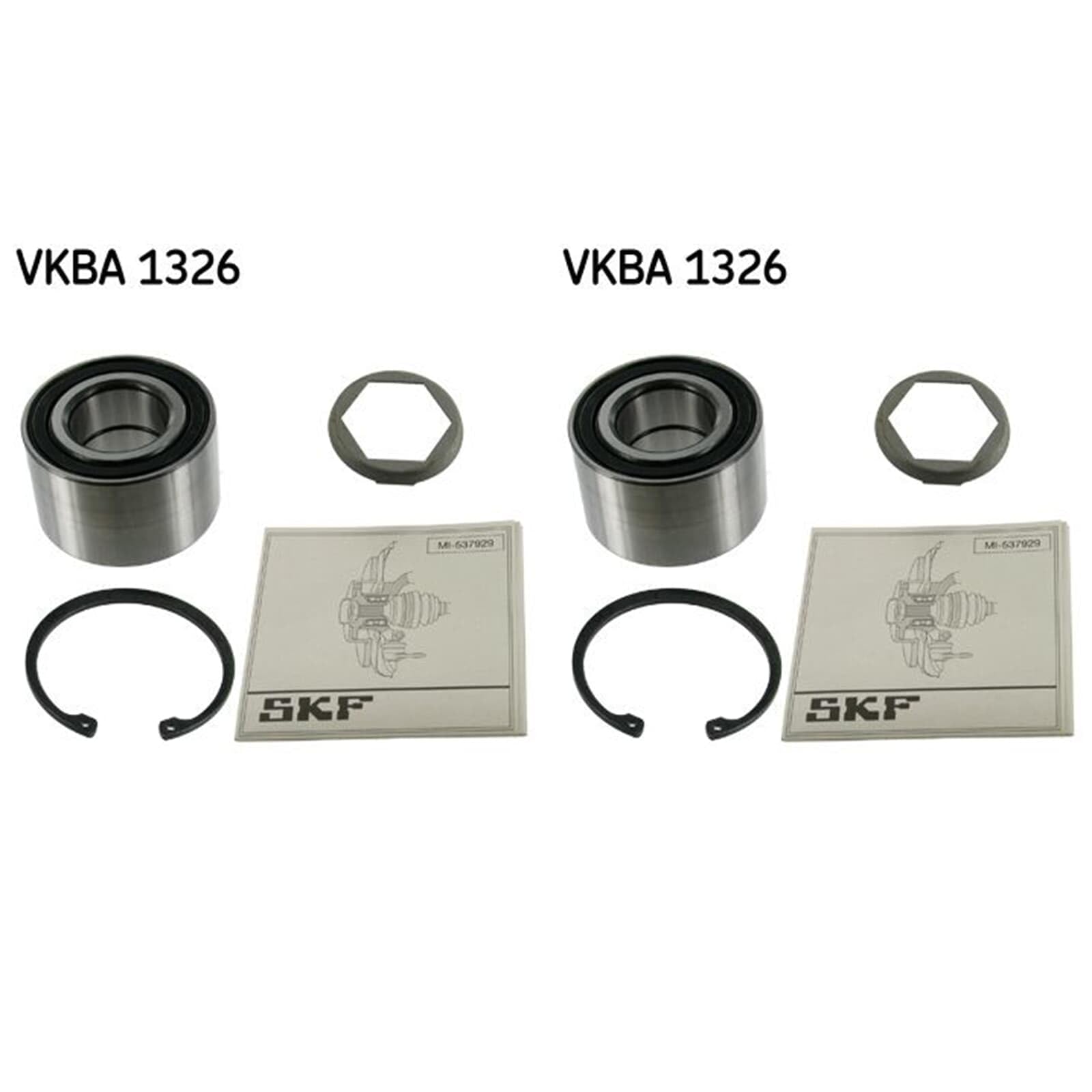 2X SKF Radlager-Satz hinten | 2x VKBA 1326 passend für Calibra Omega Senator Vectra