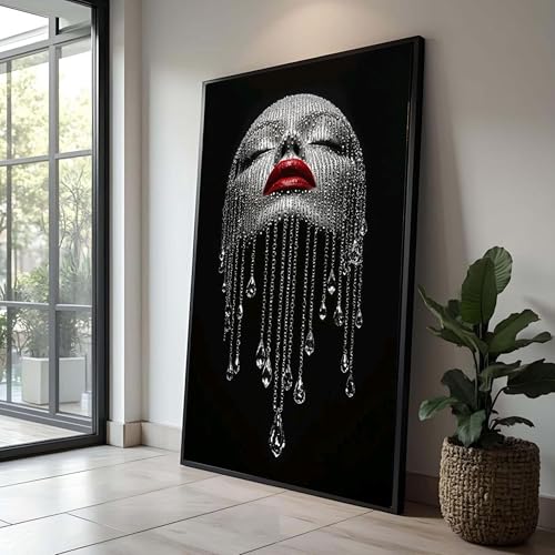 Affiches et impressions de visages de femmes glamour toile 30x50