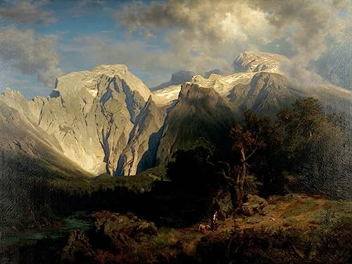 Pinturas famosas de August Wilhelm Leu en cuadros de lienzo de 60x90cm para renovar tu hogar