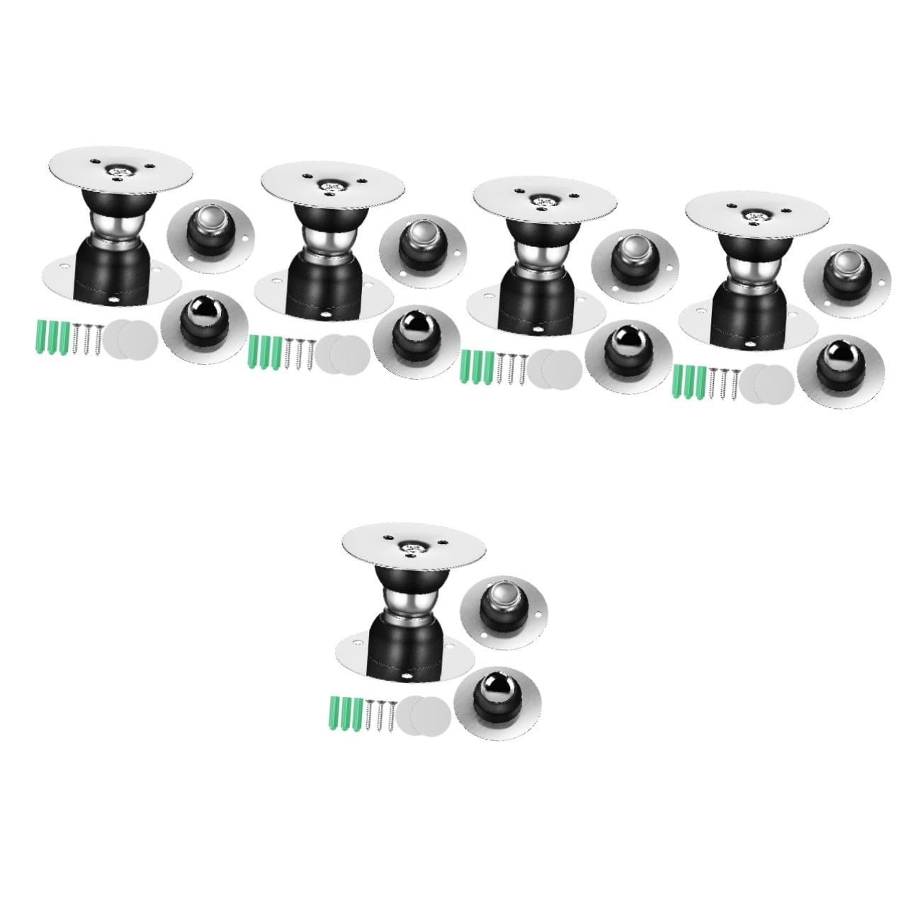 SOLUSTRE 10pièces Butées De Porte Magnétiques Support sans Vis pour Garder Ouvertes Accessoires De Quincaillerie