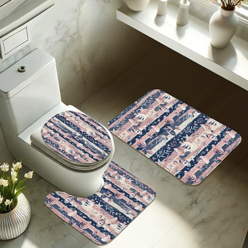 Rideau de douche en polyester bleu marine haut de gamme 183x183