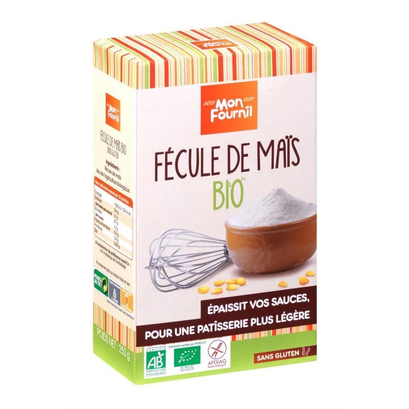 MON FOURNIL - Fécule De Mais Bio Sans Gluten 250G - le Lot De 4