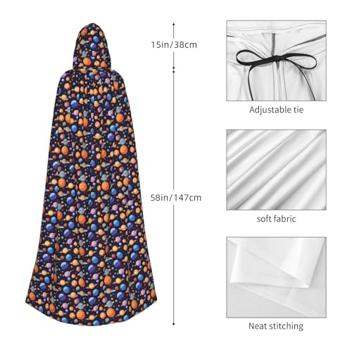 Cape à capuche planète : le costume complet et instantané pour vos fêtes