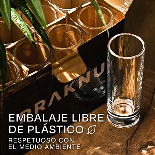 Miniatura 5 de 12 Vasos De Chupito De Cristal Largos De 5cl - Aptos Para Lavavajillas - Estables Gracias A Su Base Gruesa - Ideales Para Fiestas