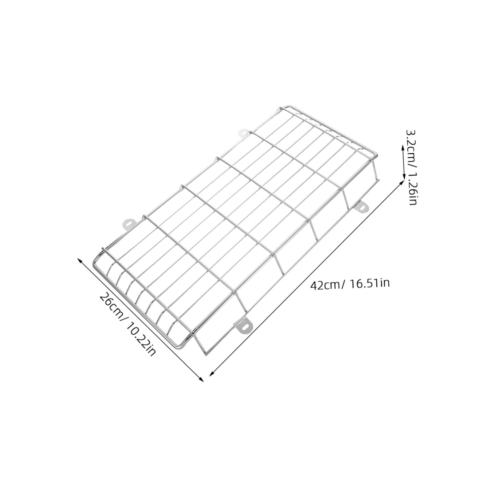 HANABASS Reinforced Wall-mounted Emergency Sign Protector Exit Sign Wire Guard Sturdy Metal Safety Cage