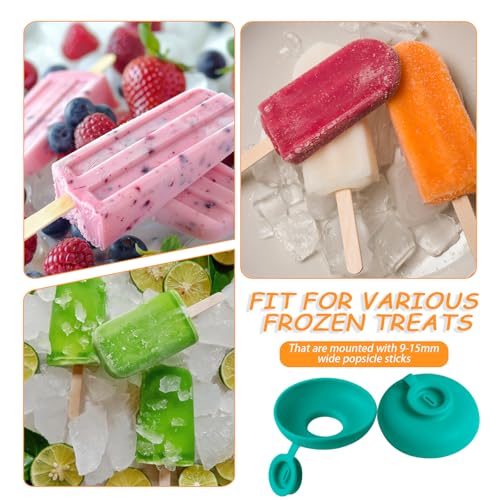 4 Stück Eishalterung Kinder Eis Tropfschutz mit Runder Schale in Multicolor, Eis Halter Silikon BPA-Freie für Kleine Kinder(Gelb + Grün + Rot + Dunkelviolett)