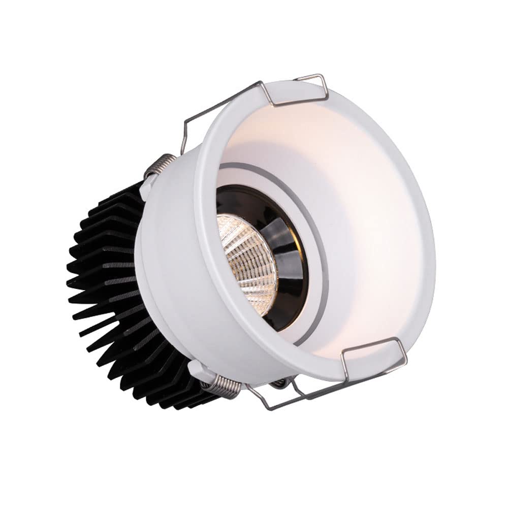 GTHTUHFD Modern Creativity 8 Pcs Led Disk Light Round Led Downlight Baffle Trim 7W/10W Anti-Glare Recessed Spot Light Aluminum Daylight Retrofit Downlight Led Can Lights Beam,3500k-7W