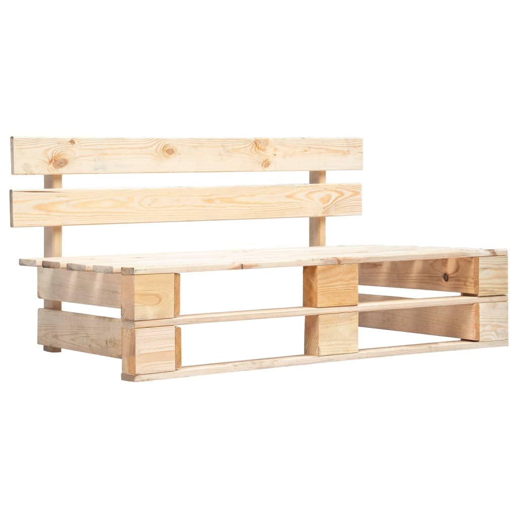Banco de madera de pino tratado a presión para jardín, terraza y sala de estar, resistente a la intemperie, duradero, fácil de montar, ideal para relajarse