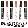 ACWOO Kit De Réparation De Bois, 13Pcs Réparation Meubles En Bois Avec Taille-Crayon, Kit Réparation De Meubles Marqueurs Bois Marqueurs De Retouche Et Bâtons De Cire Pour Taches, Rayures, Sols, Table