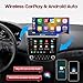 Car Stereo Radio Dash Kit for Accord 7th 2003 2004 2005 2006 2007, Wireless CarPlay Android Auto, 8 Core 10.1 Inch IPS Touch Screen, GPS, Bluetooth, WiFi，Backup Camera