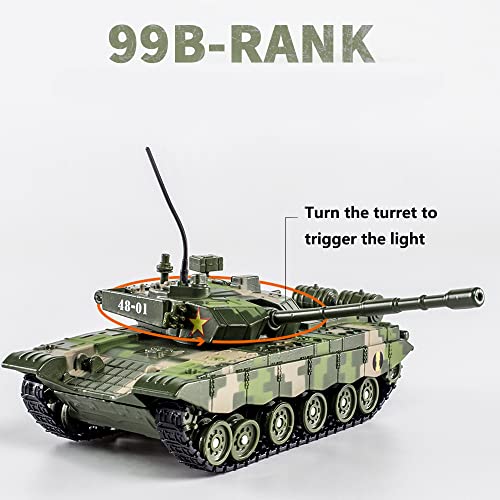 Modelo tanque M1A2 escala 1:48 metal para colección miniatura 3