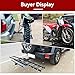 Grandroad Auto Motorcycle Hitch Carrier, 500LBS Heavy Duty Steel Dirt Bike Carrier with Loading Ramp, Anti-Tilt Locking Device, Motorcycle Rack for Dirt Bike Hitch Hauler