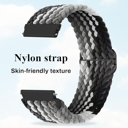 Correa de nylon trenzada ajustable para reloj 20mm miniatura 4