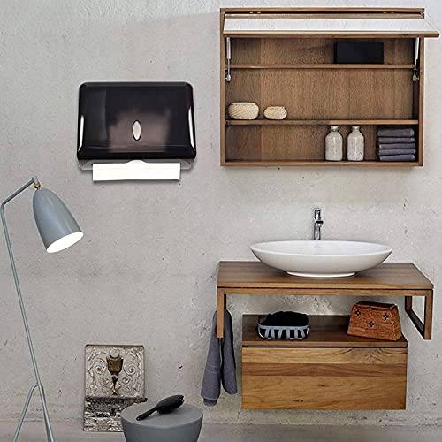 Tobefort Touchless Paper Towel Dispenser Wall Mount, No Drilling Waterproof/Dustproof Multifold Tissue Holder For Home Kitchen Office Bathroom Toilet… #TOP2