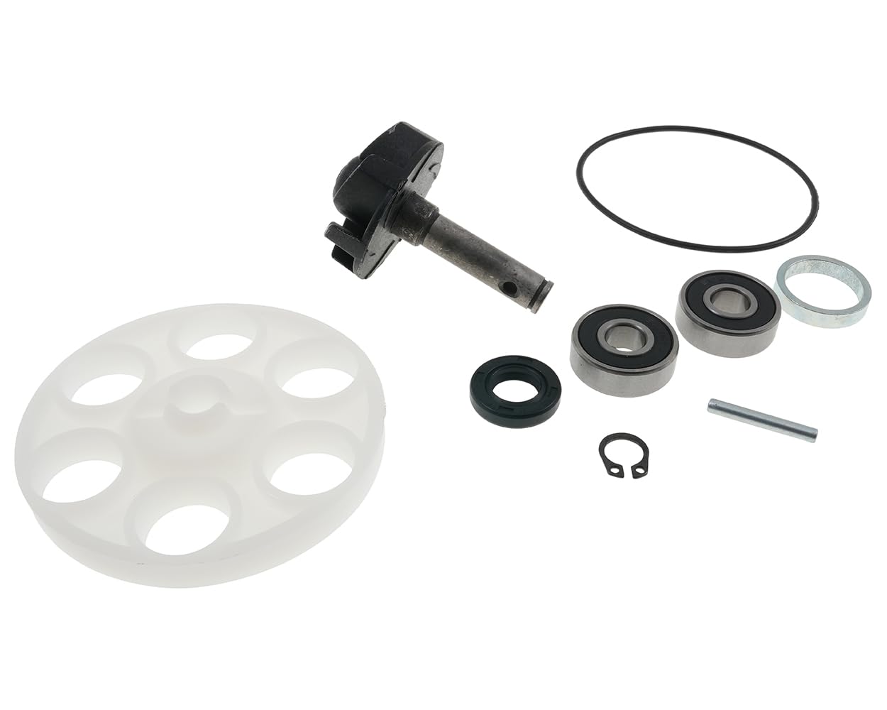 Pompa dell'acqua 2EXTREME con ruota motrice compatibile con Yamaha Aerox 50, MBK Nitro 50 (dal 1999 in poi), APRILIA SR50 LC (94-97), MALAGUTI F15 Firefox 50 LC, F12 Phantom 50 LC, Jog RR 50 LC, BENEL