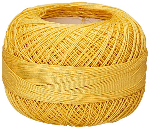 Lizbeth Size 80 HH80613 HH80 Cotton Thread 184 Yds 10G, Golden Yellow Medium