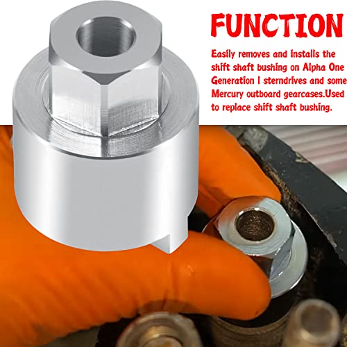 Image of 91-31107T Shift Shaft Bushing Tool and 91-43506 Drive Shaft Bearing Removal and Installation Threaded Wrench Tool Fit for Mercury Outboard