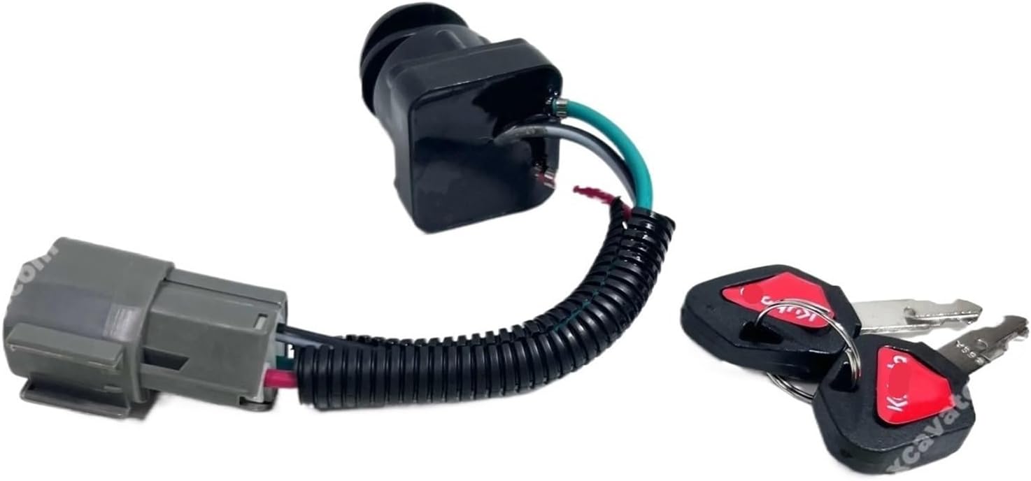 For U20 U25 U15 U30 Kx155 163 175 Excavator Ignition Switch Ignition Lock Key Start Switch Lock