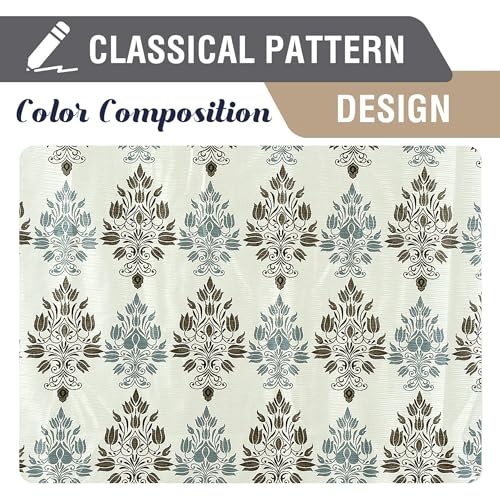 Image of Cortina Polyester 75% Blackout Curtains Set of 2 Floral Print | Grommet Eyelet Window Curtains for Living Room, Bedroom & Kids Room | Light Filtering Drapes for Privacy (White, 5 FT)