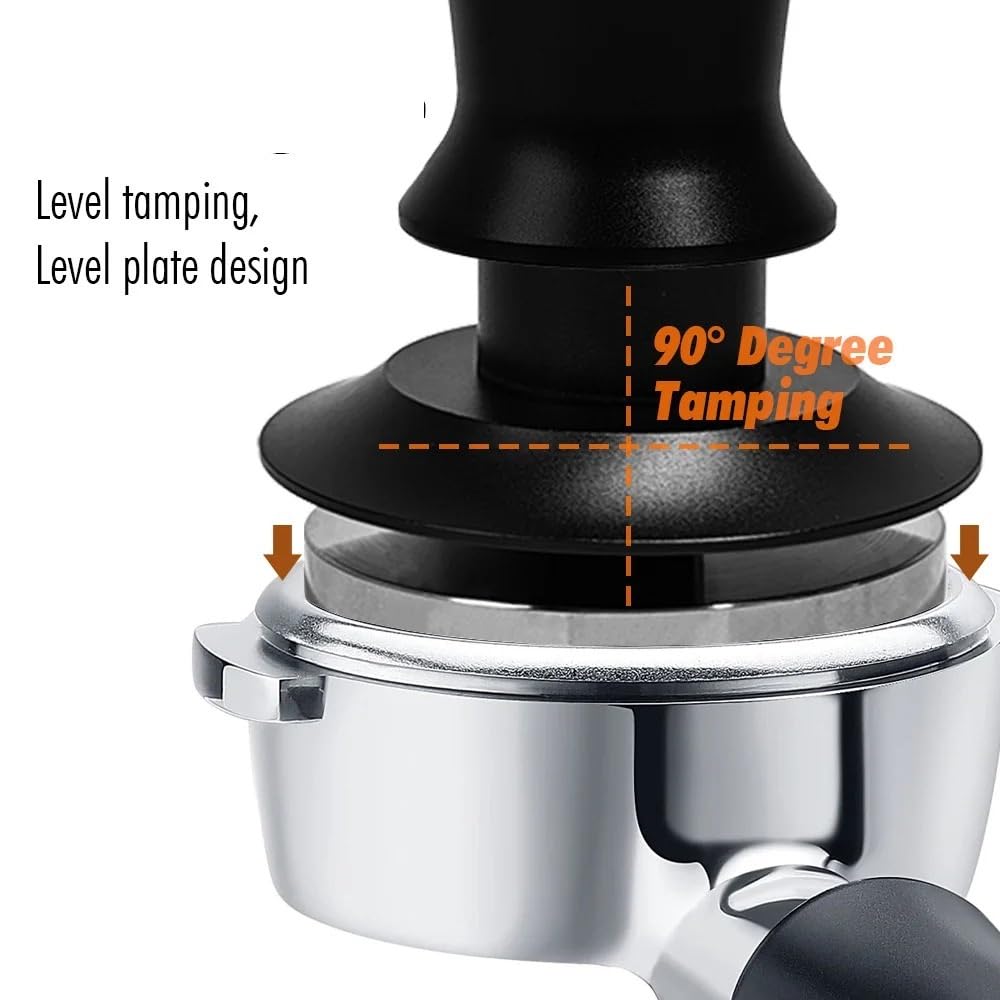 Tamper de café doble resorte, herramienta agitadora, juego tapete manipulación, 30 libras, manipulador cargado presión constante para Café(51mm,1PC Tamper Only)