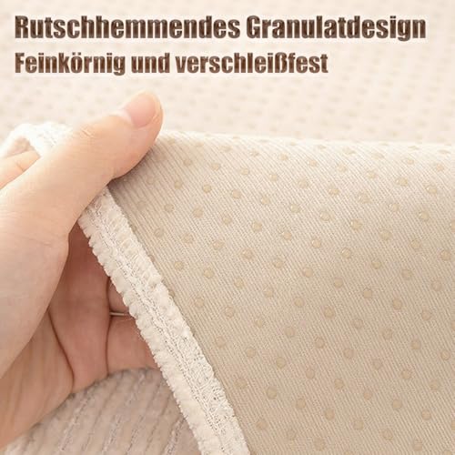 Gluhbirnen Sofadecke, Sofadecken Für Sitzfläche, Sofaschoner rutschfest, Sofa Überzug, Chenille Sofabezug l Form, Sofa Überwurfdecke, Couch Bezug, Couch Decke, Grau, 70 * 70CM