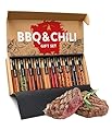 Hot BBQ Spice Gift Set – Chili & Grill Spices gift Set for men | Spicy Cooking gifts for Men with Grilling Spices & Rubs Gift Sets – Gourmet Hot Spices & Seasonings Sets – Stocking Stuffers for Men