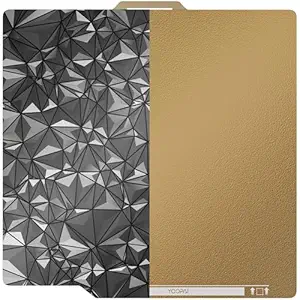 YOOPAI PEO+PEI Build Plate for Bambu lab, Double Sided 257×257mm 3D Build Platform,Textured PEI PEO Sheet 3D Printing Bed for Bambu Lab A1/X1/X1C/X1E/P1P/P1S 3D Printers-Black