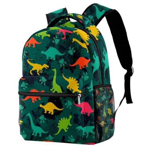Sac de voyage décontracté dinosaures colorés pour les sorties des ados et filles