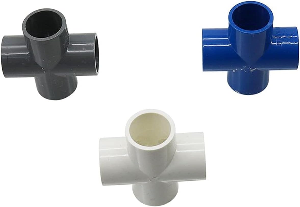 Generic Utility Hose Butt Hose Connector Adapter Garden Irrigation 20Mm Pvc Connector 4-Way Equal Diameter Pipe Adapter/White/Inner Diameter 20Mm