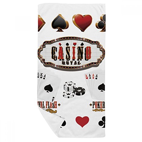 Cartes à jouer serviette de bain multicolore 35x70cm douce DIYthinker - 2