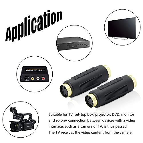 Adaptador S-Video Hembra a Hembra 2 unidades miniatura 4