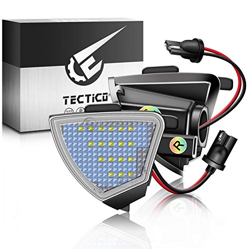 [1 anno di garanzia] La forma delle lampade a pozzanghera è esattamente la stessa dell'OEM, perfettamente utilizzata per aggiornare o sostituire le lampadine di fabbrica. Posizione di installazione: sotto la luce dello specchietto retrovisore, plug & play al 100%, nessuna modifica del cavo richiesta.