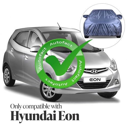 Image of Autofact Premium Car Cover for Eon | All Weather Water-Resistant Full Body Car Cover | Light-Weight Triple-Stitched Outdoor Shield with UV Protection, Dustproof & Heat-Resistant