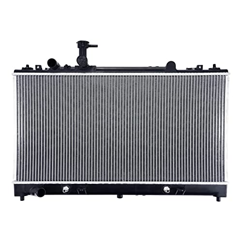 Image of KAX Radiator, CU2673 OE Style Bolt-On Aluminum Core Radiator Replacement M-azda 6 2003-20082.3L, 28-5 /8 inchW, 14-7 /8 inchH, 1-1 /4 inchInlet, 1-1 /4 inchOutlet