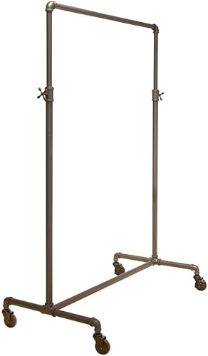 Estante con ruedas ajustable – Econoco Vintage Pipeline 2 vías Ballet ropa colgante accesorio