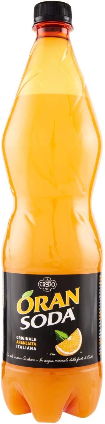 Oransoda Lot de 12 bouteilles en PET 1 l Campari Orange Soda Limonade italienne