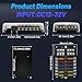 Geloo 12 Way Fuse Blocks 12 Volt Automotive, Marine Fuse Block with LED Indicator, ATC/ATO Waterproof Blade Fuses Box, Boat Fuse Panels Fuse Holder for Marine