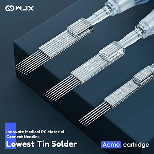 Image of MAST TATTOO 20Pcs Disposable Needles Curved Magnum 1013RM - Tattoo Needles - Blue, Water Resistant - Adult